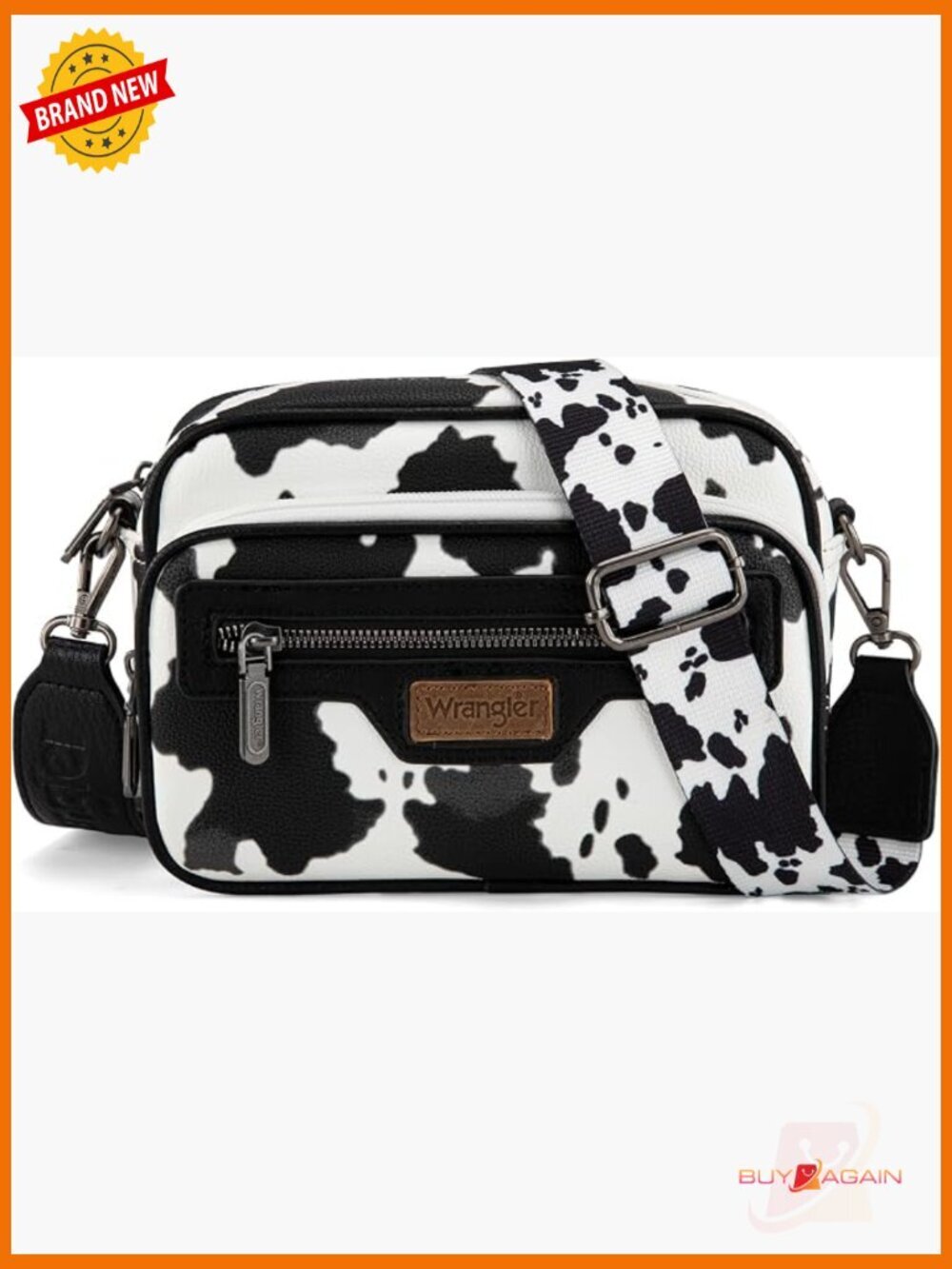 Women Crossbody Bag Multi Pocket Crossover Shoulder Purse with Adjustable Strap